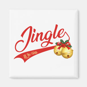 Jingle Bells auf ganzer Linie Magnet
