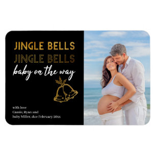 Jingle Bells Baby on the Winner Christmas Foto Magnet