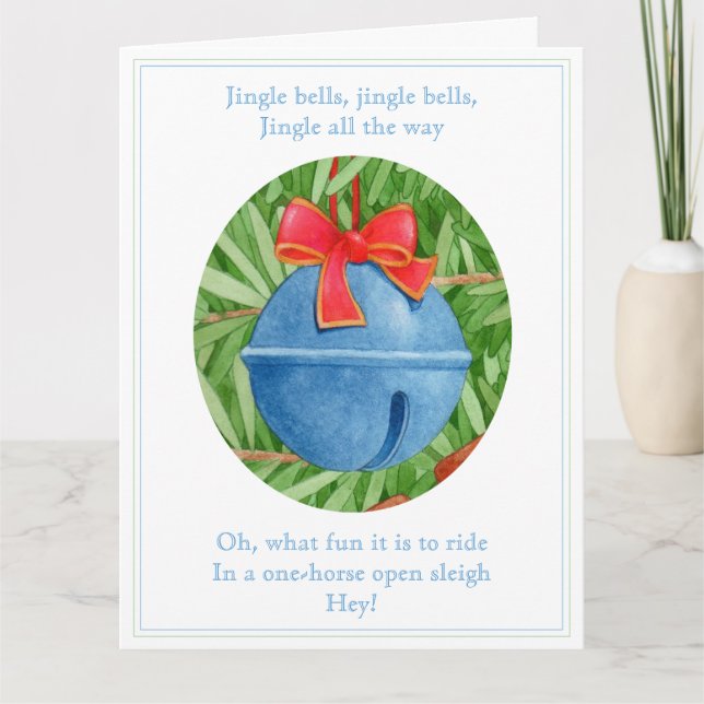 JINGLE BELLS Big Christmas Card Karte (Vorderseite)