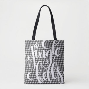Jingle Bells Black White Buffalo Karo Weihnachten