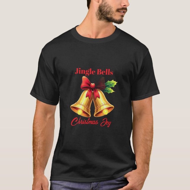 Jingle Bells, Christmas Joy T-Shirt (Vorderseite)