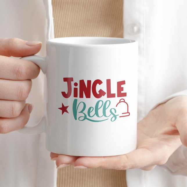 Jingle Bells Coffee Tee Weihnachtsfest Kaffeetasse (Von Creator hochgeladen)
