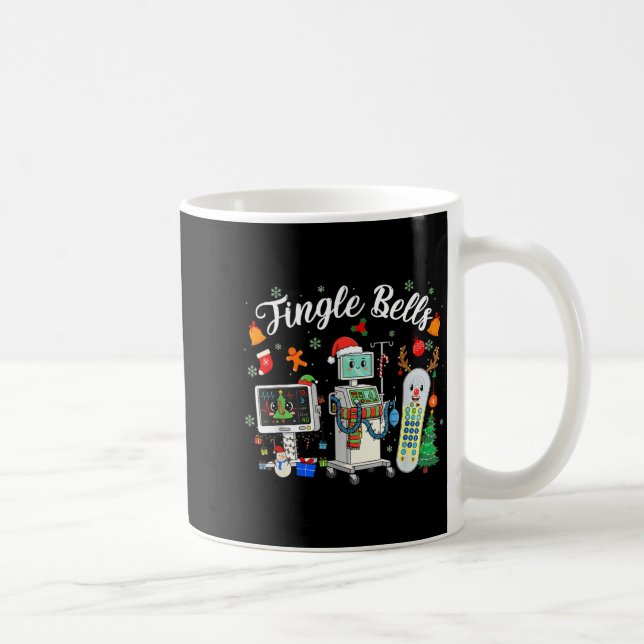 Jingle Bells Er Nurse Funny Christmas Tech Nursing Kaffeetasse (Rechts)
