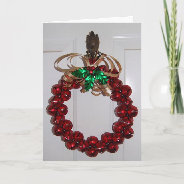 Jingle Bells Feiertagskarte (Vorderseite)