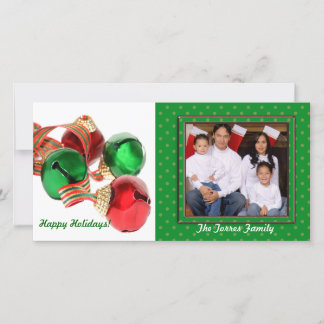 Jingle Bells Foto Card Feiertagskarte