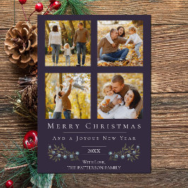 Jingle Bells Foto Collage Weihnachten | Lila