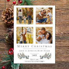 Jingle Bells Foto Collage Weihnachten | Weiß