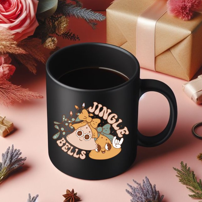Jingle Bells Frohe Christmas Drinking Coffee Tasse (Von Creator hochgeladen)