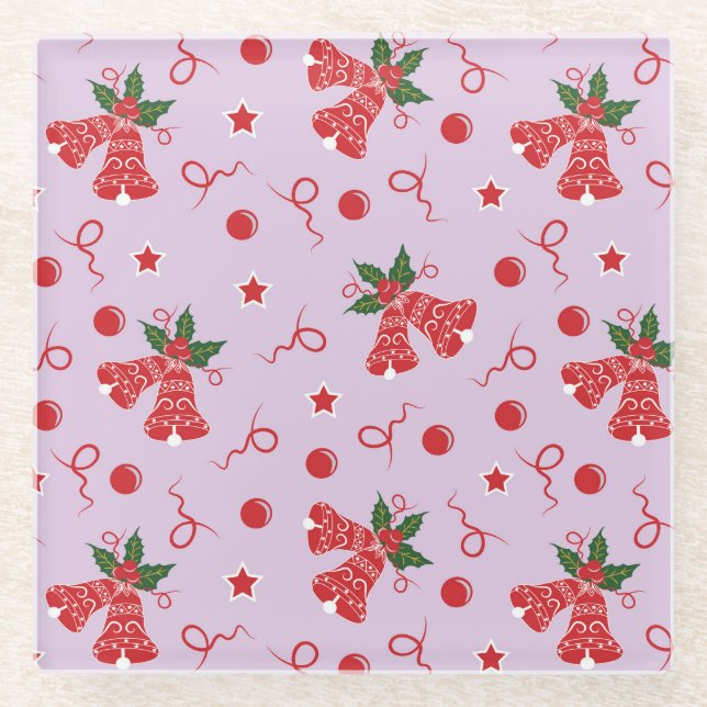 Jingle Bells Glasuntersetzer (Vorderseite)