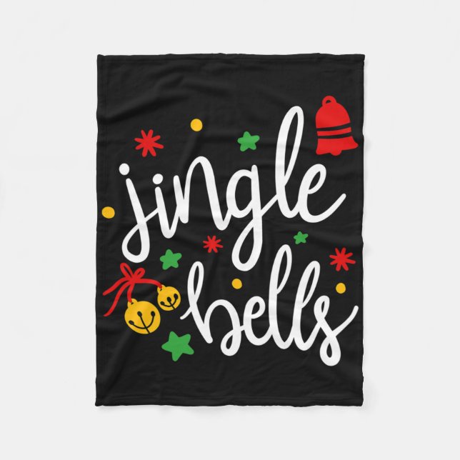 Jingle Bells Jingle All The Way Xmas Gift Christma Fleecedecke (Vorderseite)
