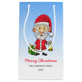 Jingle Bells mit Santa Kleine Geschenktüte