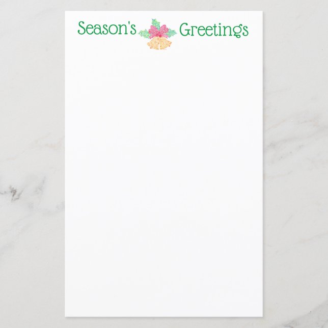 Jingle Bells Note Paper von Sue Weidlich (Vorderseite)