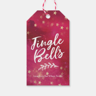 Jingle Bells Personalisierte Weihnachtsgeschenk-Ta Geschenkanhänger