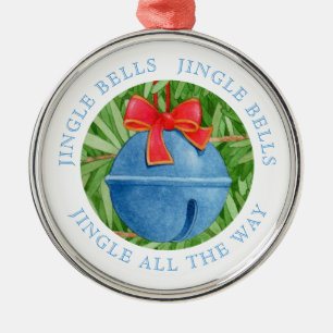 JINGLE BELLS Premium-Rundschmuck + Text Ornament Aus Metall