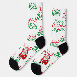 Jingle Bells Printed hohe Qualität Luxury Feeling Socken