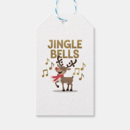 Jingle Bells Singing Reindeer Geschenkanhänger