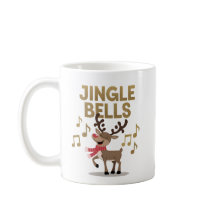Jingle Bells Singing Rentier Tasse