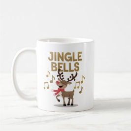 Jingle Bells Singing Rentier Tasse