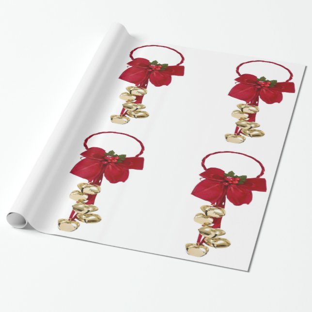 Jingle Bells Wrapping Paper Geschenkpapier (Ungerollt)