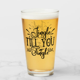 Jingle bis You Tingle   Funny XMAS Drink Spaß Glas