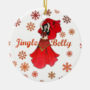 Jingle Bly Dancer Christmas Keramik Ornament