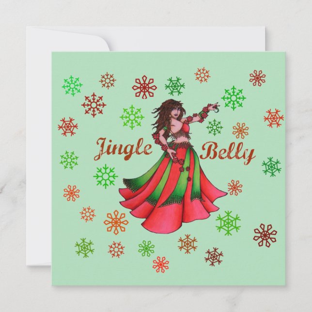 Jingle Bly Dancer Einladung (Vorderseite)