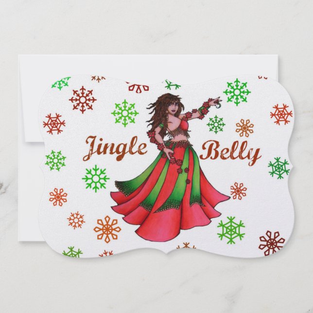 Jingle Bly Feiertagskarte (Vorderseite)