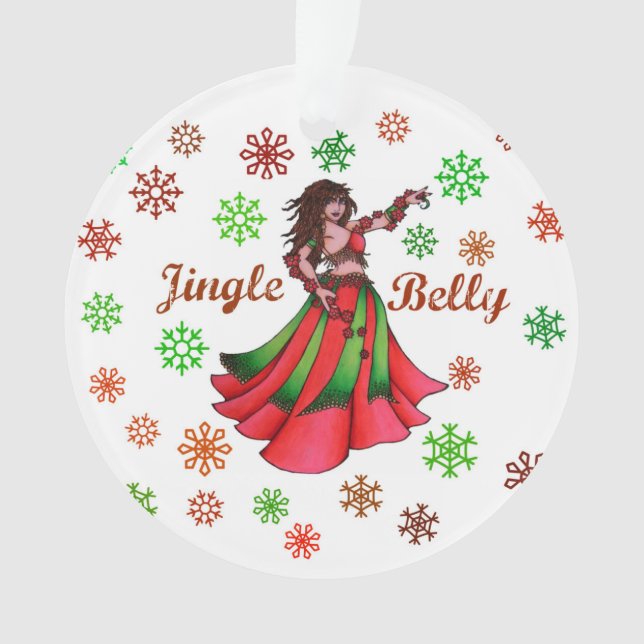 Jingle Bly Holiday Card Ornament (Vorderseite)