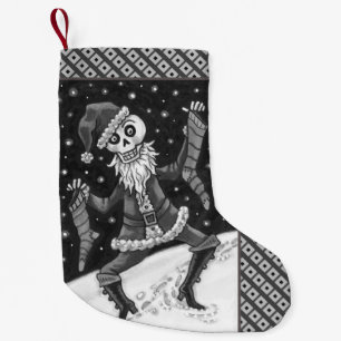 JINGLE BONES SANTA, HOLIDAY SKELETON, SPOOKY KLEINER WEIHNACHTSSTRUMPF