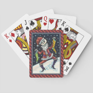 JINGLE BONES SANTA, URLAUB SKELETON & STRUMPFS SPIELKARTEN