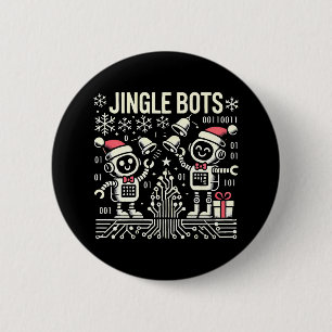 Jingle Bots Festive Holiday Roboter mit Weihnachts Button