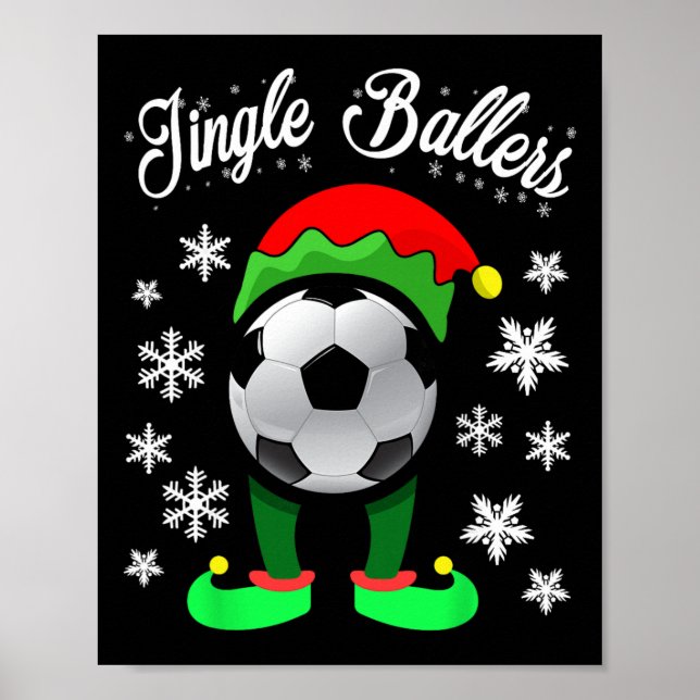 Jingle Byllers Weihnachts-Fußball-Elf  Poster (Vorne)