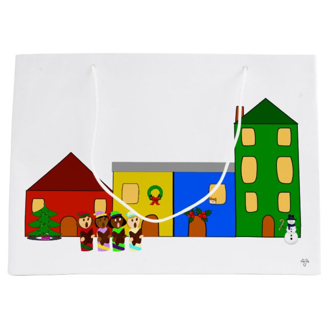 Jingle Claws Holiday-Geschenktüte Große Geschenktüte (Vorderseite)