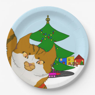 Jingle Claws Holiday Kinderparty Papierplatte Pappteller