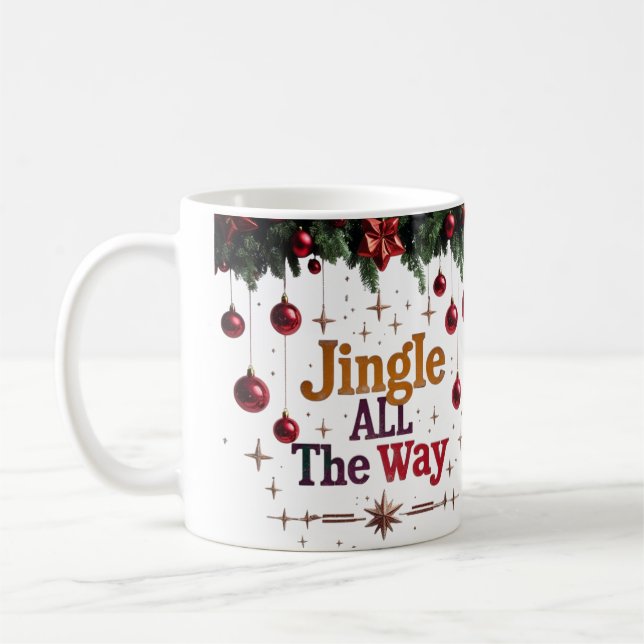 Jingle Die weihnachtliche klassische Tasse (Links)