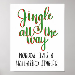 Jingle durchs Drucken Poster