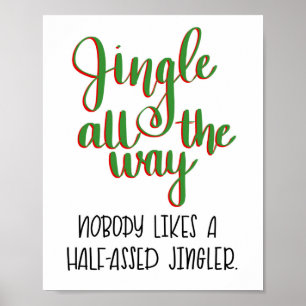 Jingle durchs Drucken Poster