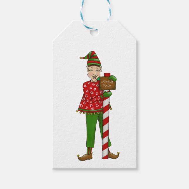Jingle Elves (Horace) Geschenkanhänger (Vorderseite)
