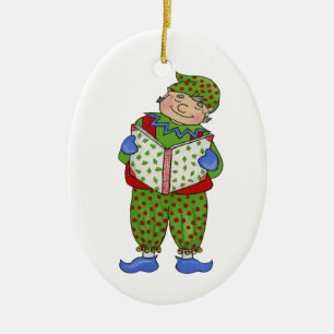 Jingle Elves "Woody" Keramikornament