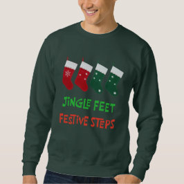 Jingle Feet Festive Socks Christmas Design Sweatshirt