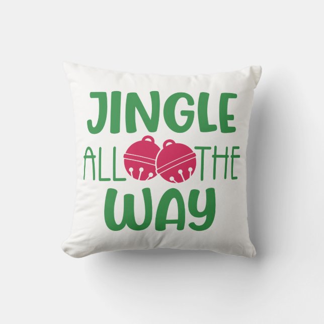 Jingle ganz the way with Bells Kissen (Vorderseite)