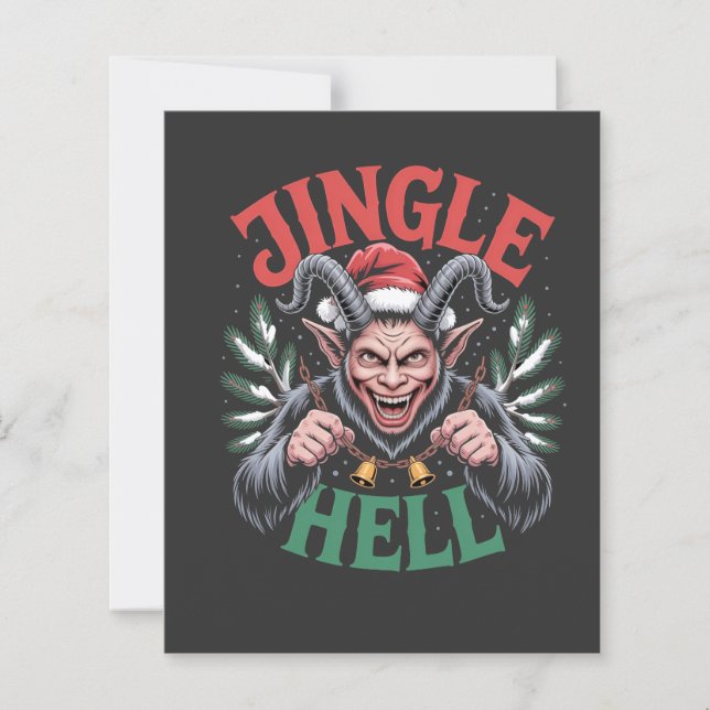 Jingle Hell Christmas Krampus Evil Xmas (Vorderseite)