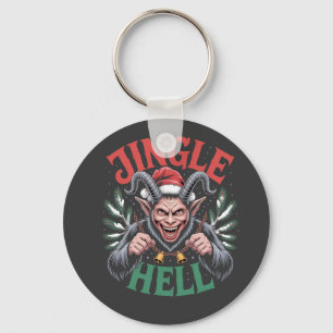 Jingle Hell Christmas Krampus Evil Xmas Schlüsselanhänger
