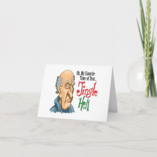 Jingle Hell Curmudgeon Note Card Feiertagskarte