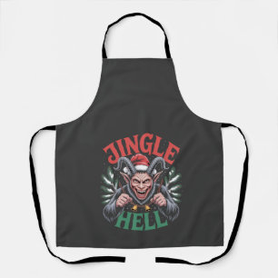 Jingle Hölle Weihnachten Krampus Böser Xmas Schürze