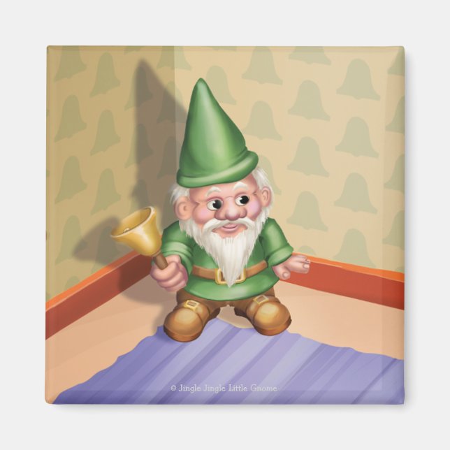 Jingle Jingle Little Gnome Ding-a-Ling Magnet (Vorne)