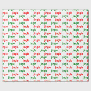 Jingle Jingle Red Green Geschenkpapier