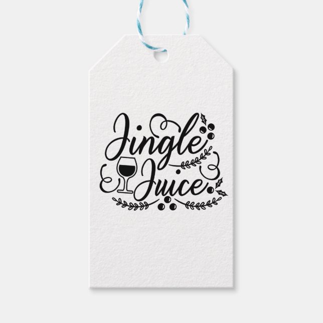 Jingle Juice Funny Christmas Beer Drink Geschenkanhänger (Vorderseite)