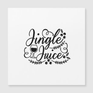 Jingle Juice Funny Christmas Beer Drink Magnetkarte