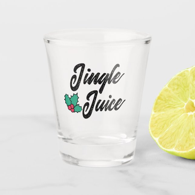 Jingle Juice - Funny Christmas Drinking Humor  Schnapsglas (Vorderseite)